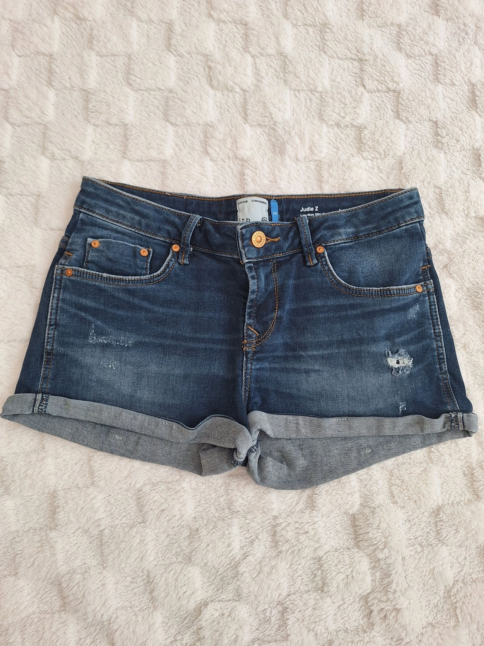 Nieuwe jeans short blauw maat XS